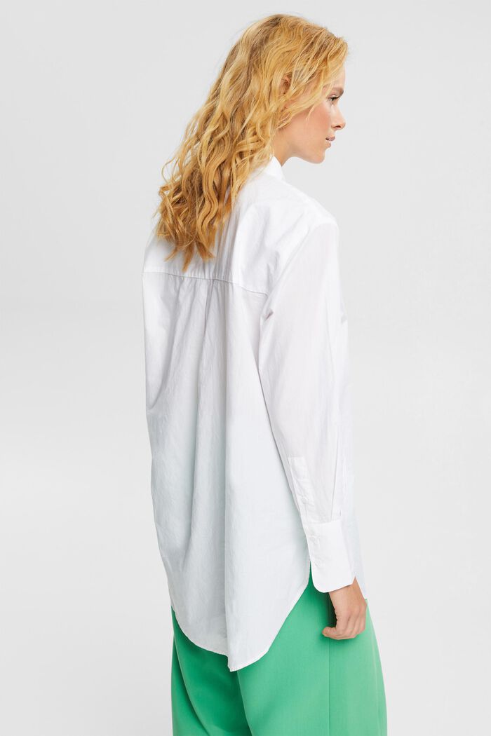Bluzka koszulowa oversize, WHITE, detail image number 5