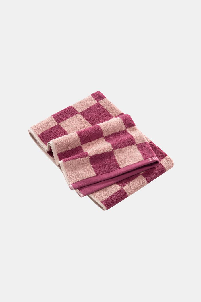 Ręcznik w kratkę, 100% bawełna, BLACKBERRY, detail image number 0