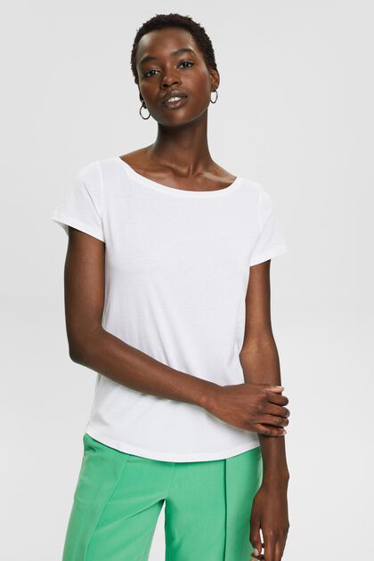 Dwupak: T-shirt z linii basic, mieszanka bawełny ekologicznej