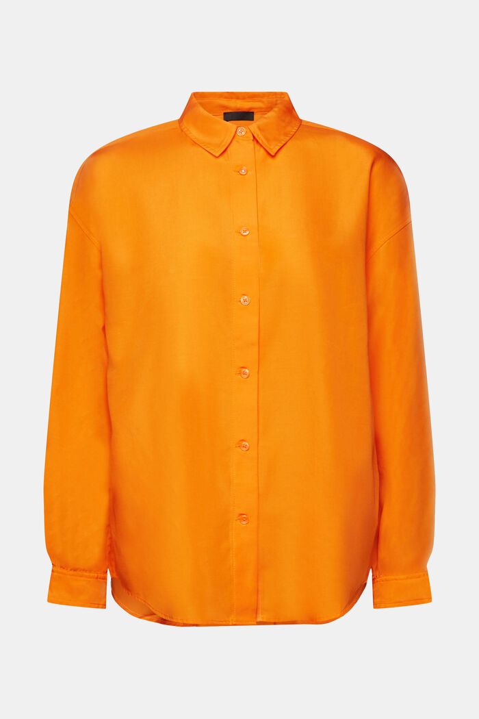 Bluzka koszulowa oversize, BRIGHT ORANGE, detail image number 6