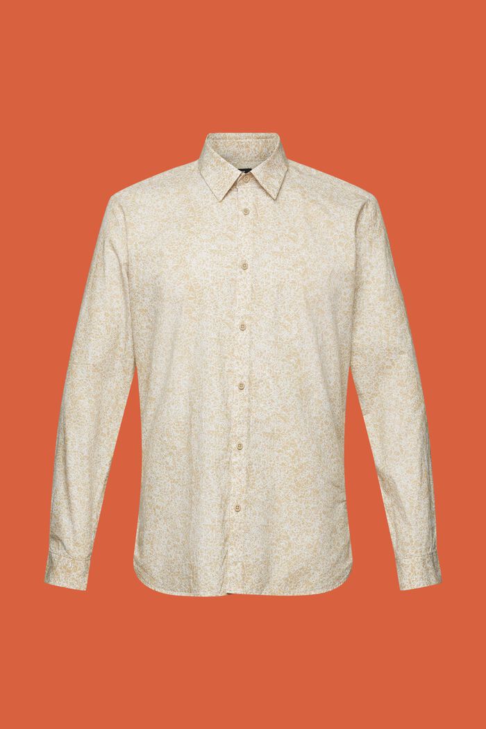 Wzorzysta koszula, 100% bawełny, SAND, detail image number 5
