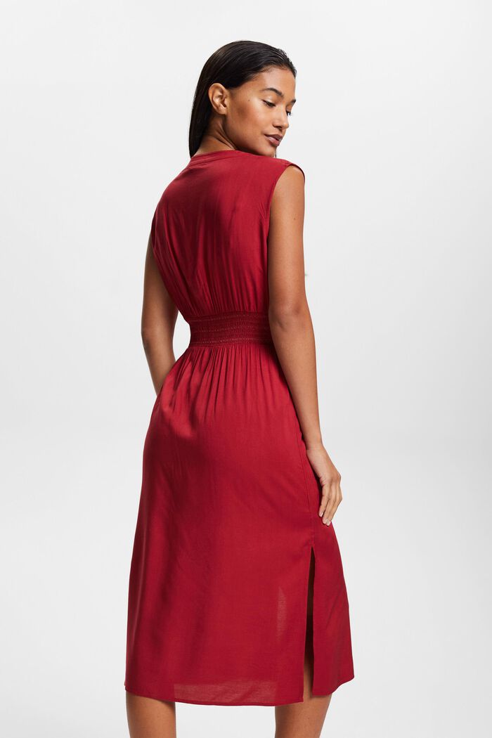 Sukienka plażowa bez rękawów, DARK RED, detail image number 1