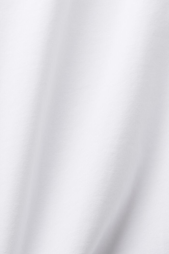 T-shirt z łódkowym dekoltem, WHITE, detail image number 5