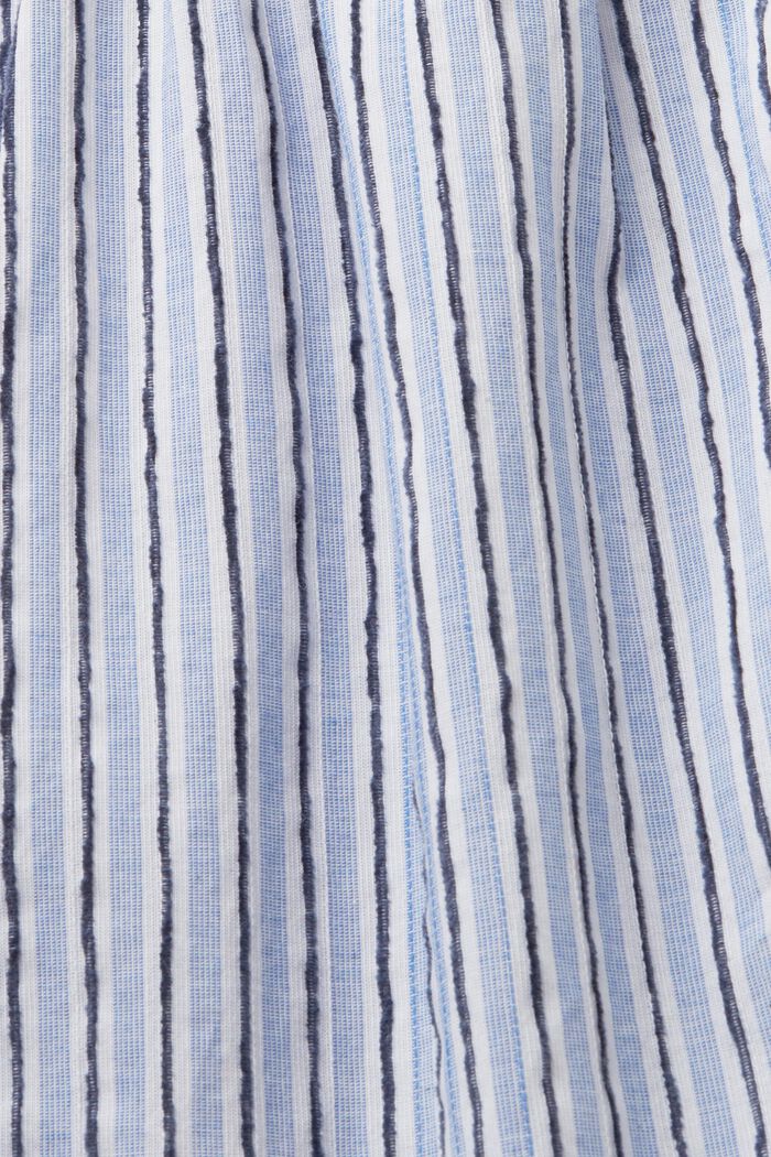 Bluzka z krótkim rękawem w paski, 100% bawełna, BRIGHT BLUE, detail image number 4