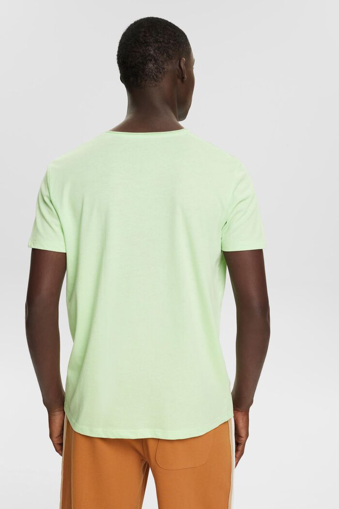 Z recyklingu: melanżowy T-shirt z jerseyu, CITRUS GREEN, detail image number 3