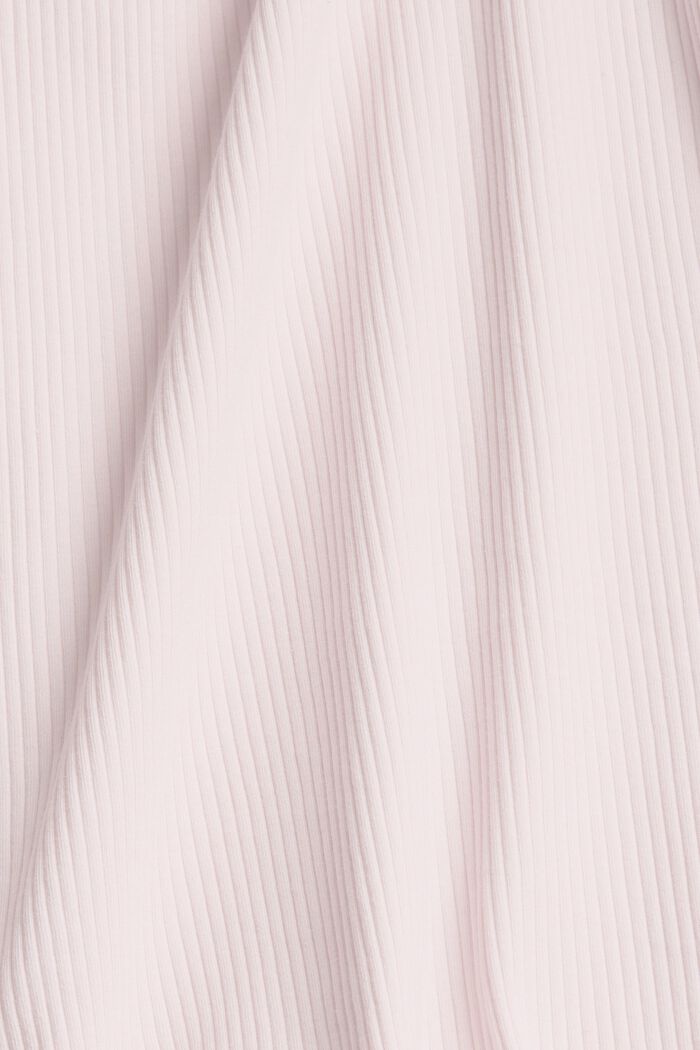 Letnia piżama z prążkowanego dżerseju, PASTEL PINK, detail image number 4
