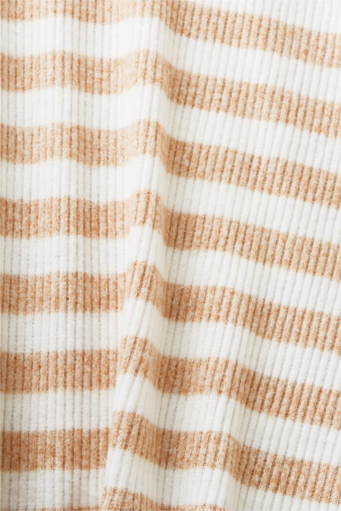 Sweter w paski, CARAMEL, detail image number 5