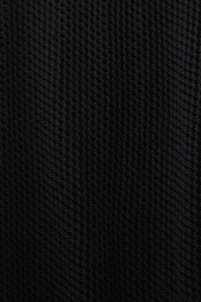 Ołówkowa spódnica midi z siateczki, BLACK, detail image number 4