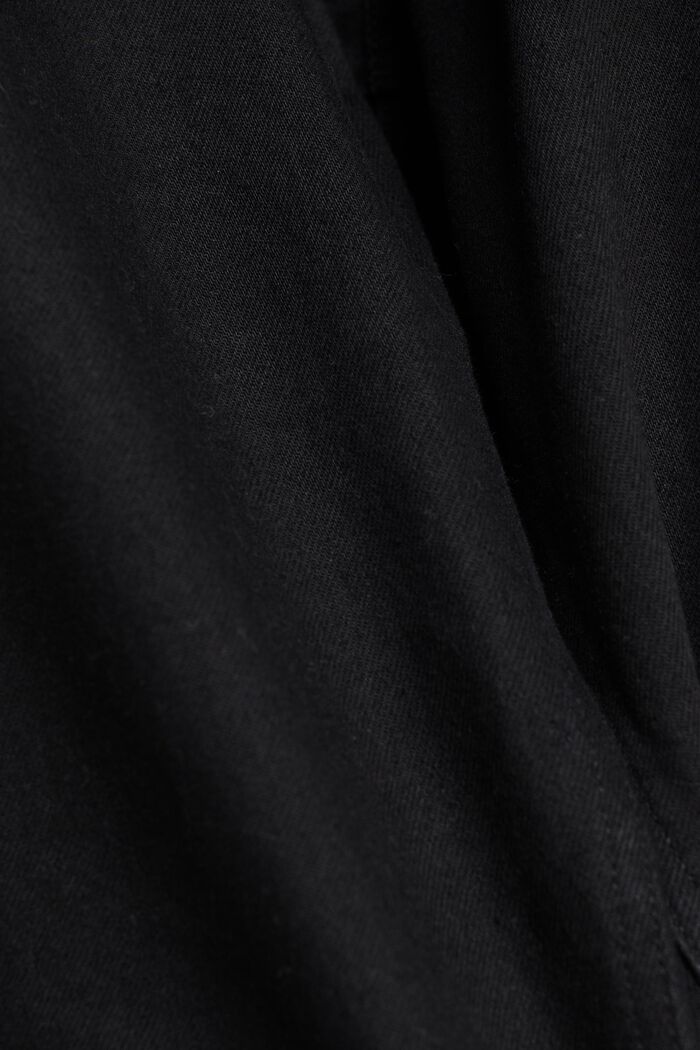 Dżinsy z prostymi nogawkami z bawełny ekologicznej, BLACK DARK WASHED, detail image number 6