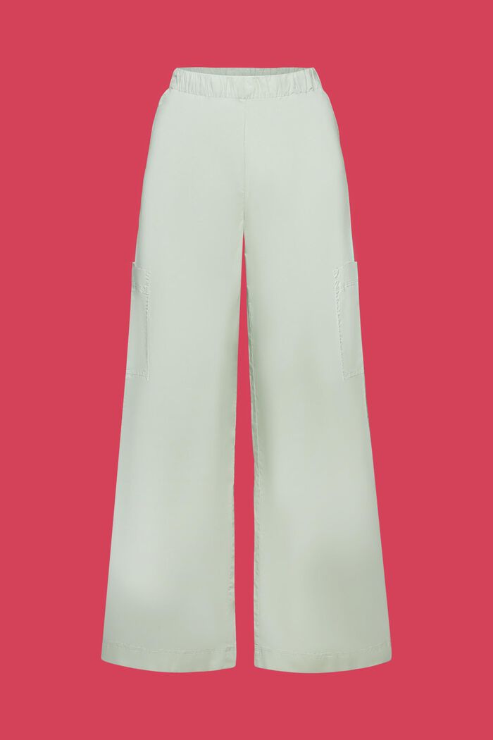 Spodnie bojówki na gumce, 100% bawełny, CITRUS GREEN, detail image number 6