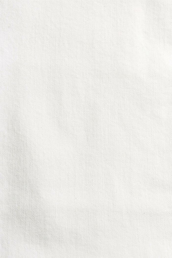 Spodnie o dł. 7/8 z niewykończonym brzegiem nogawek, OFF WHITE, detail image number 4