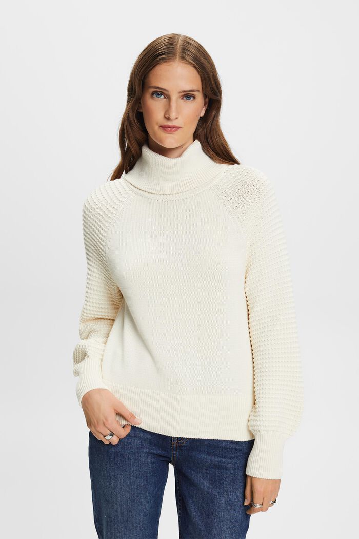 Sweter z półgolfem z bawełny, ICE, detail image number 0