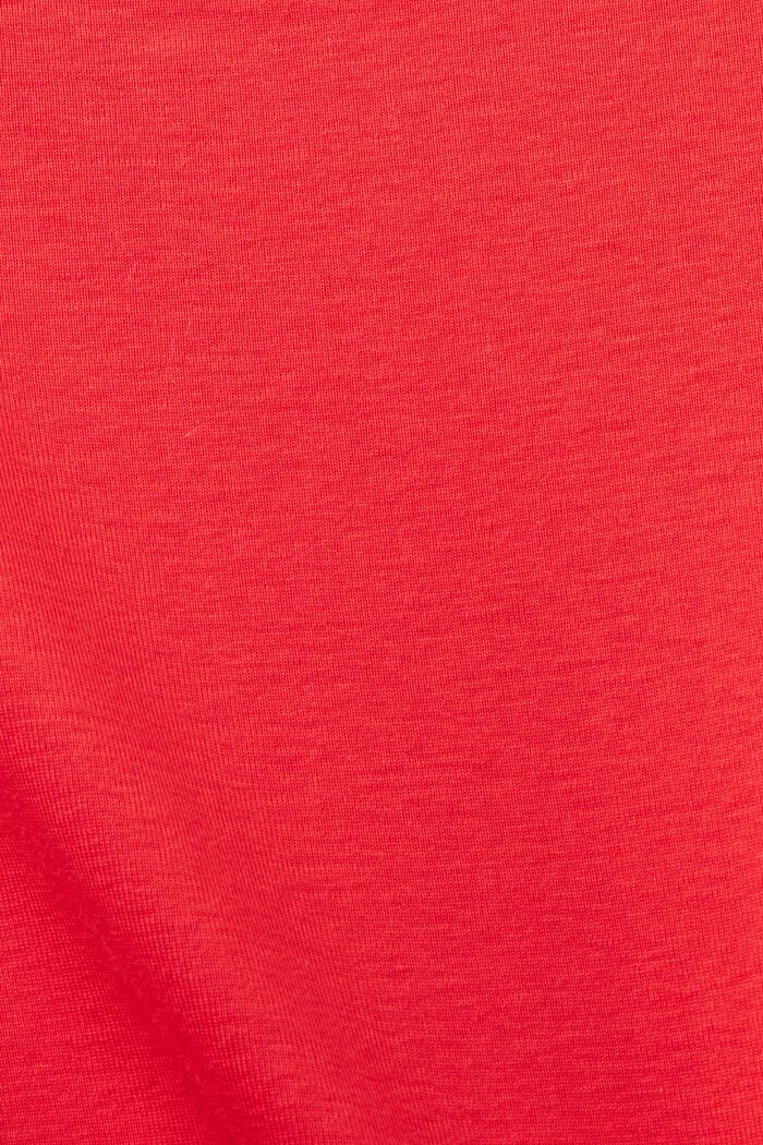 T-shirt z logo z błyszczących kamieni, RED, detail image number 6