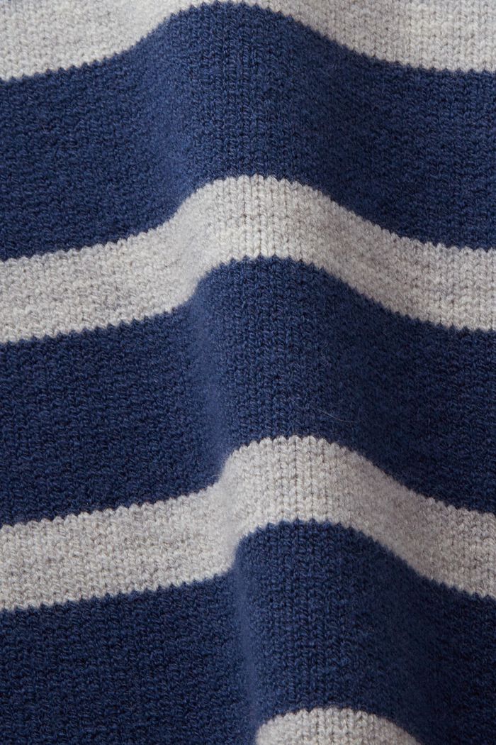 Sweter z półgolfem, GREY BLUE, detail image number 5
