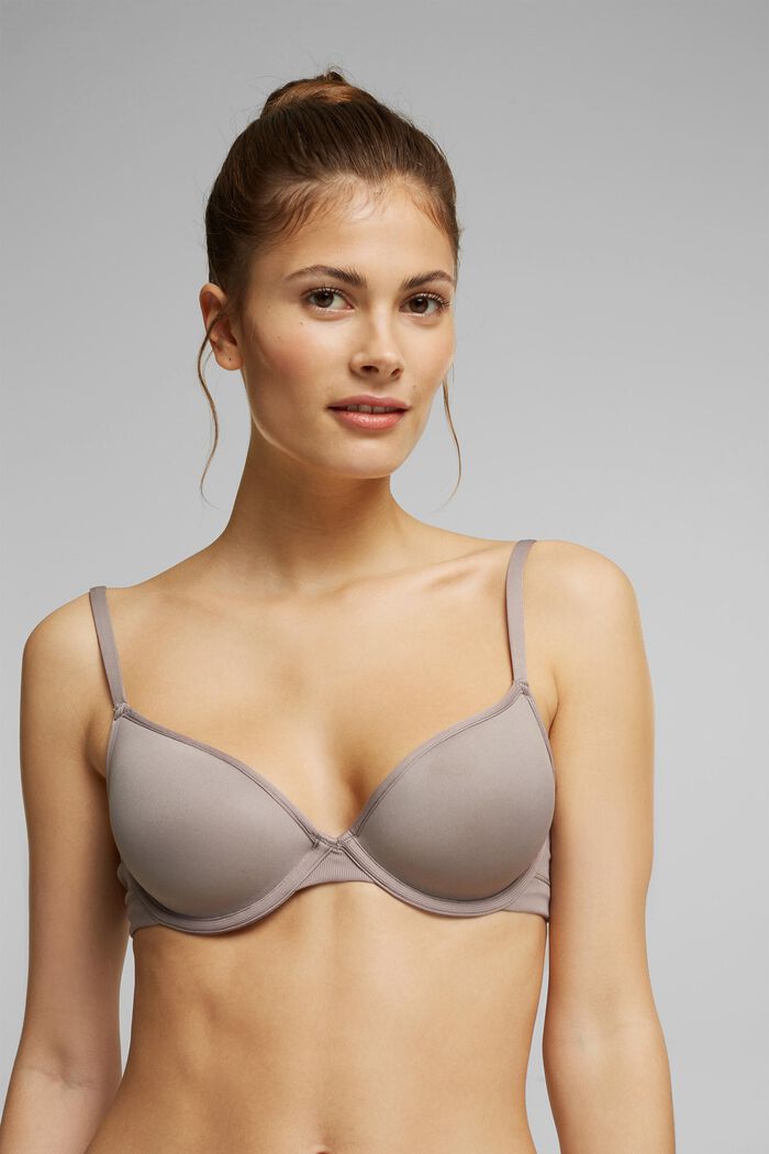 Bras with wire, TAUPE, detail image number 3