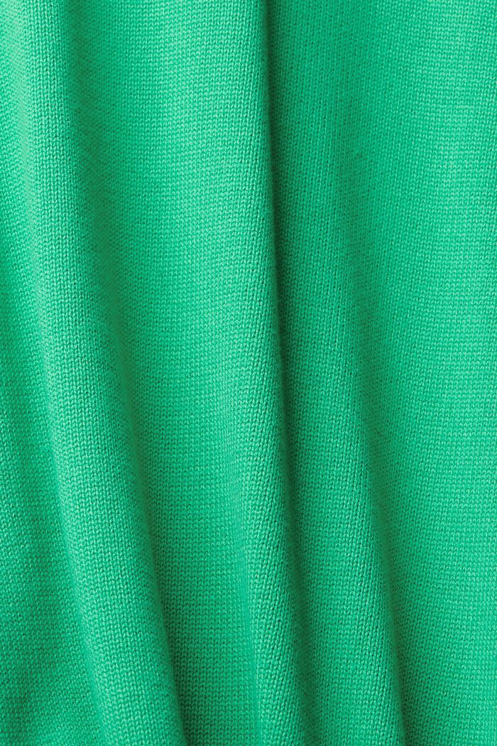 Dzianinowy sweter z dekoltem w serek, LIGHT GREEN, detail image number 1