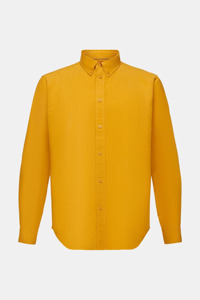 Sztruksowa koszula, 100% bawełny, NEW AMBER YELLOW, detail image number 6