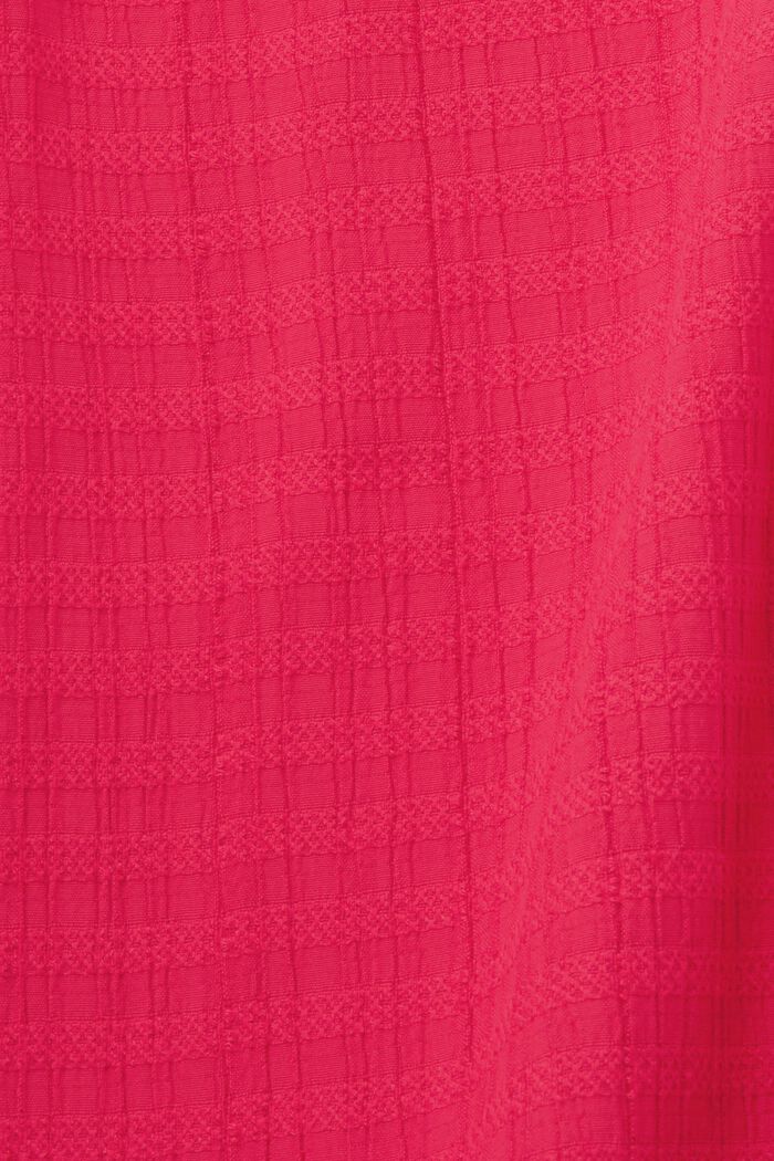 Fakturowana sukienka midi, DARK PINK, detail image number 6