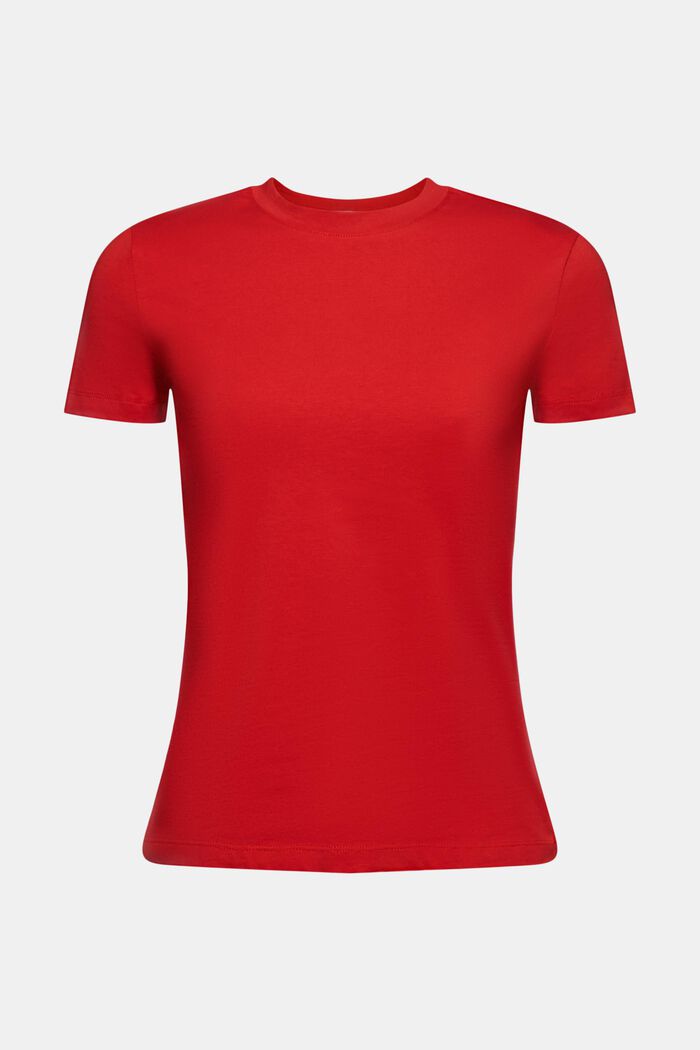 T-shirt z okrągłym dekoltem, DARK RED, detail image number 6