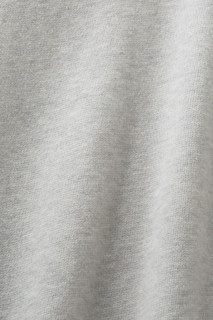 Sweter z kapturem, LIGHT GREY, detail image number 5