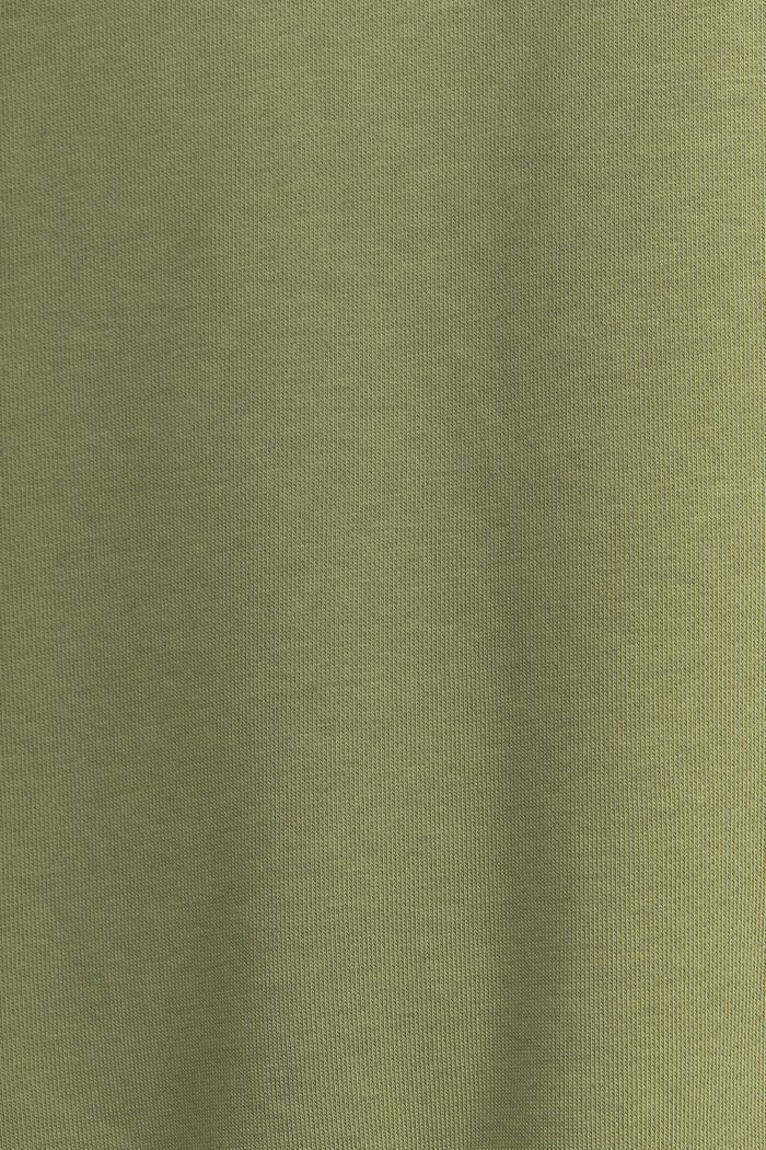 Bluza z kapturem z polaru z logo, unisex, OLIVE, detail image number 4