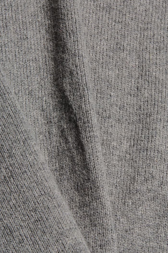 Z wełną: warstwowy sweter, GUNMETAL, detail image number 4