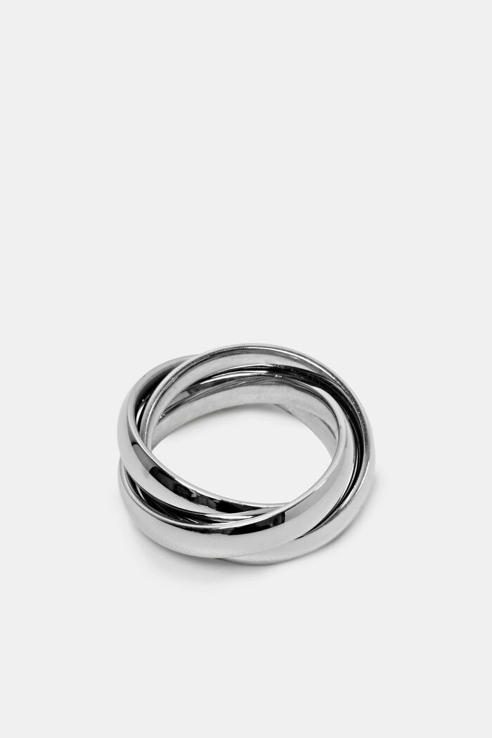 Potrójny pierścionek ze stali nierdzewnej, SILVER, detail image number 0