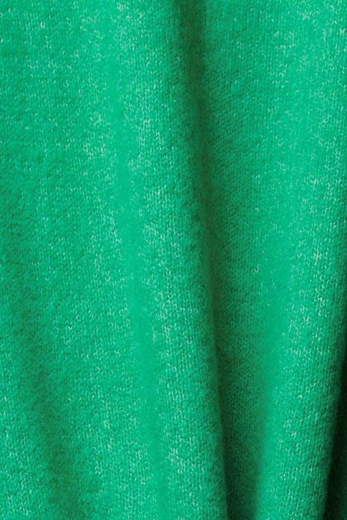 Dzianinowy sweter z golfem, LIGHT GREEN, detail image number 1