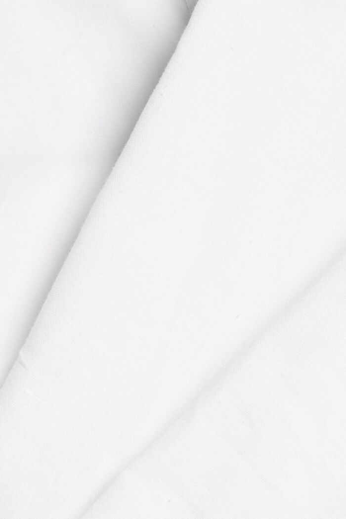 Z konopiami: bluzka z baskinką, WHITE, detail image number 4
