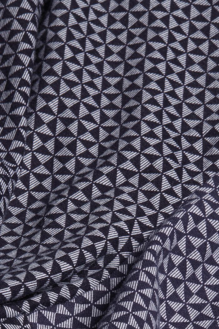 Wzorzyste szorty od piżamy, 100% bawełny ekologicznej, NAVY, detail image number 4