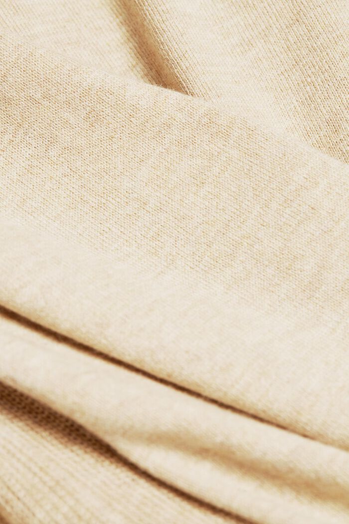 Sweter z dłuższym tyłem, z mieszanki z bawełną ekologiczną, SAND, detail image number 5