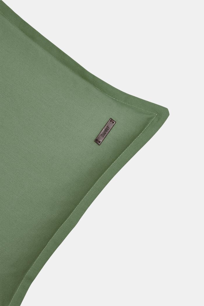 Dwukolorowa poszewka na poduszkę, 100% bawełny, GREEN, detail image number 1