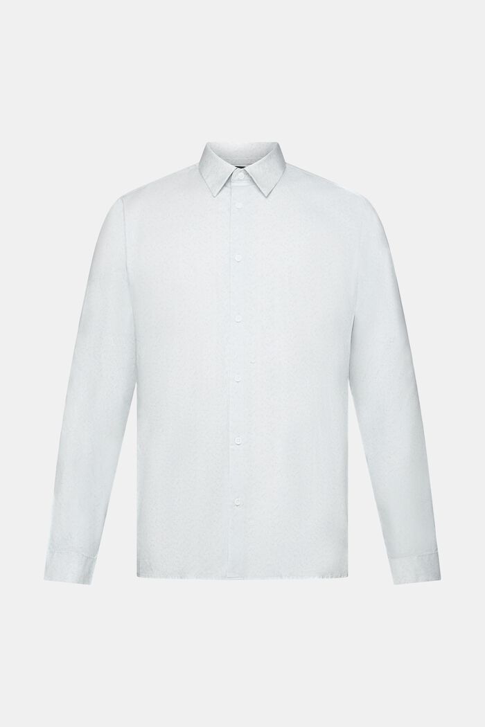 Wzorzysta koszula bawełniana, fason slim fit, WHITE, detail image number 7