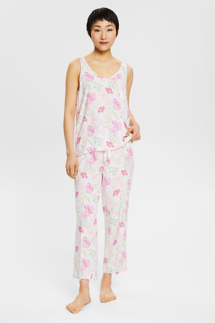 Piżama w kwiatowe wzory, LENZING™ ECOVERO™