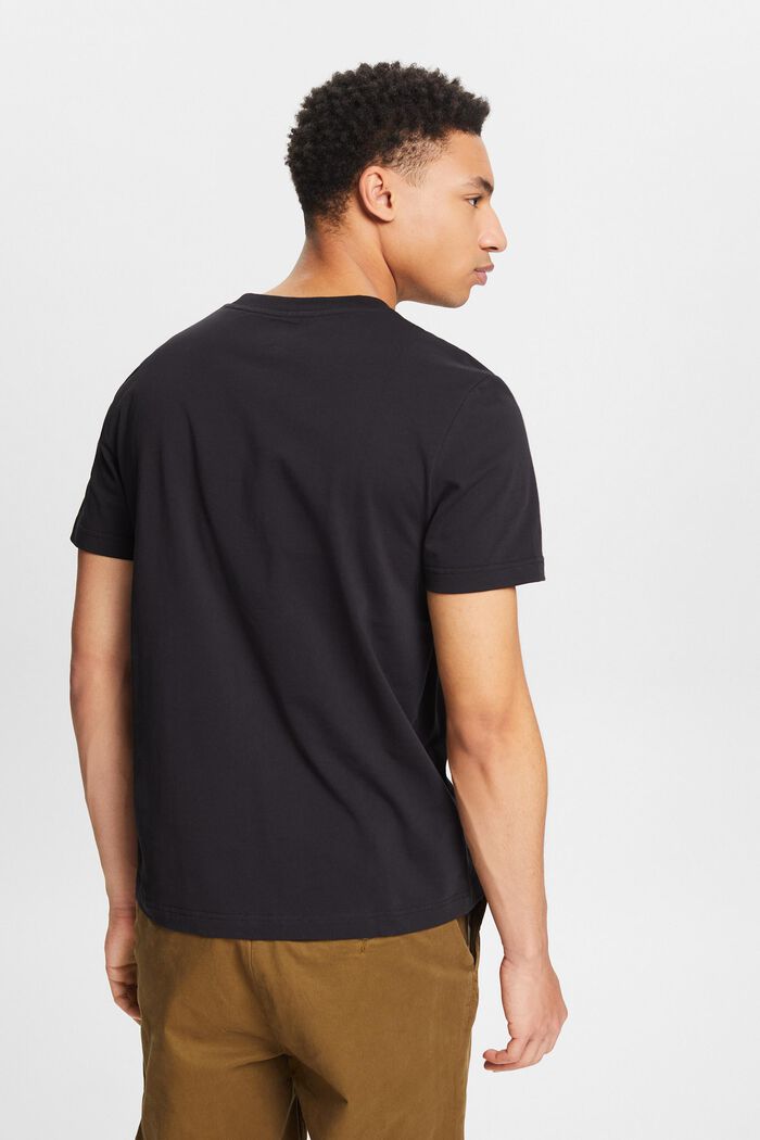 T-shirt z dżerseju z bawełny organicznej, unisex, BLACK, detail image number 2