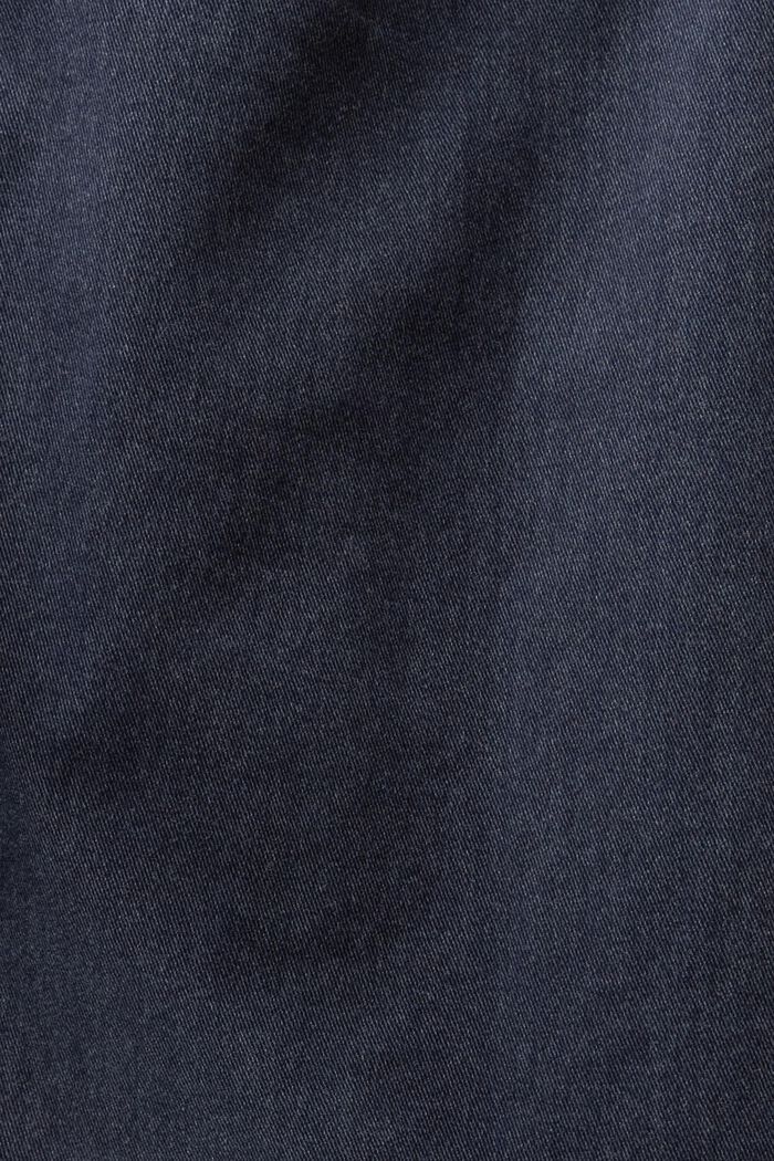 Spódnica mini z bawełny o diagonalnym splocie, NAVY, detail image number 5