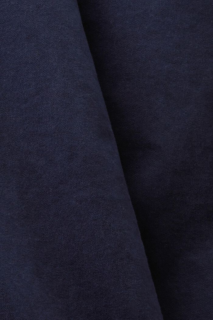 Bawełniane spodnie chino z prostymi nogawkami, NAVY, detail image number 5