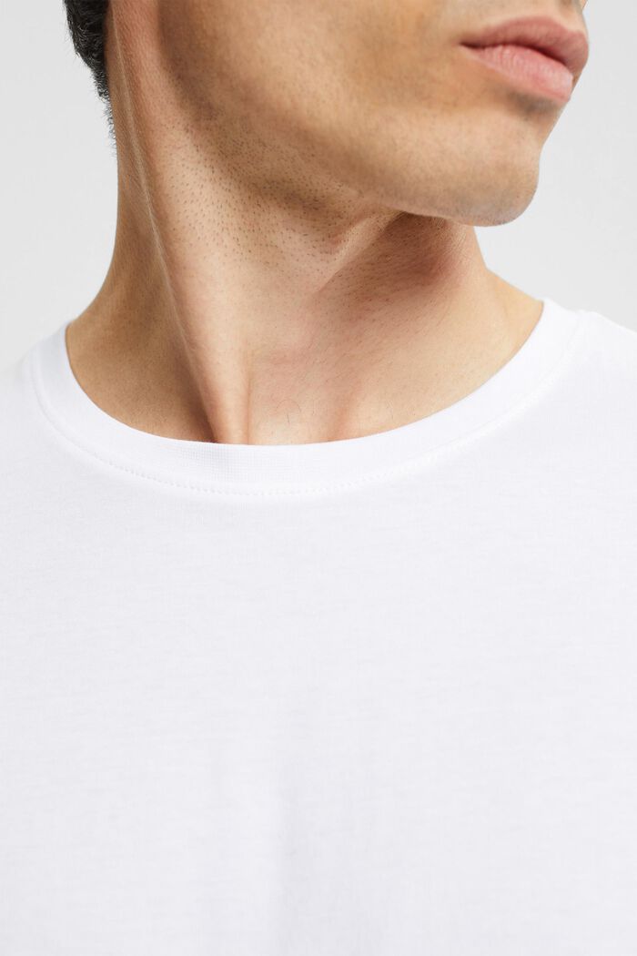 T-shirt z dżerseju, 100% bawełny, WHITE, detail image number 2