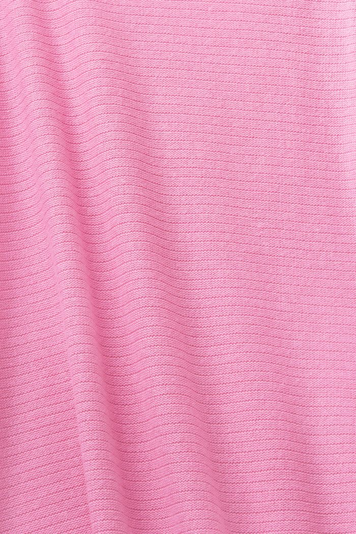 Dzianinowa koszulka bez rękawów, PINK, detail image number 4