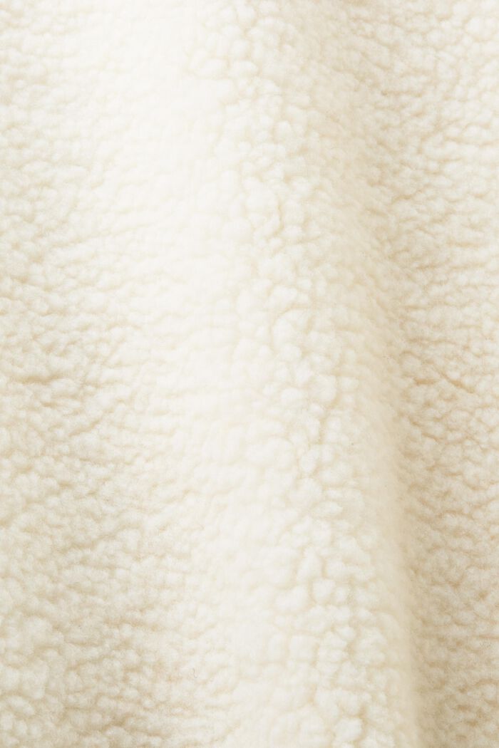 Kurtka z polaru i sztucznego kożuszka, OFF WHITE, detail image number 6