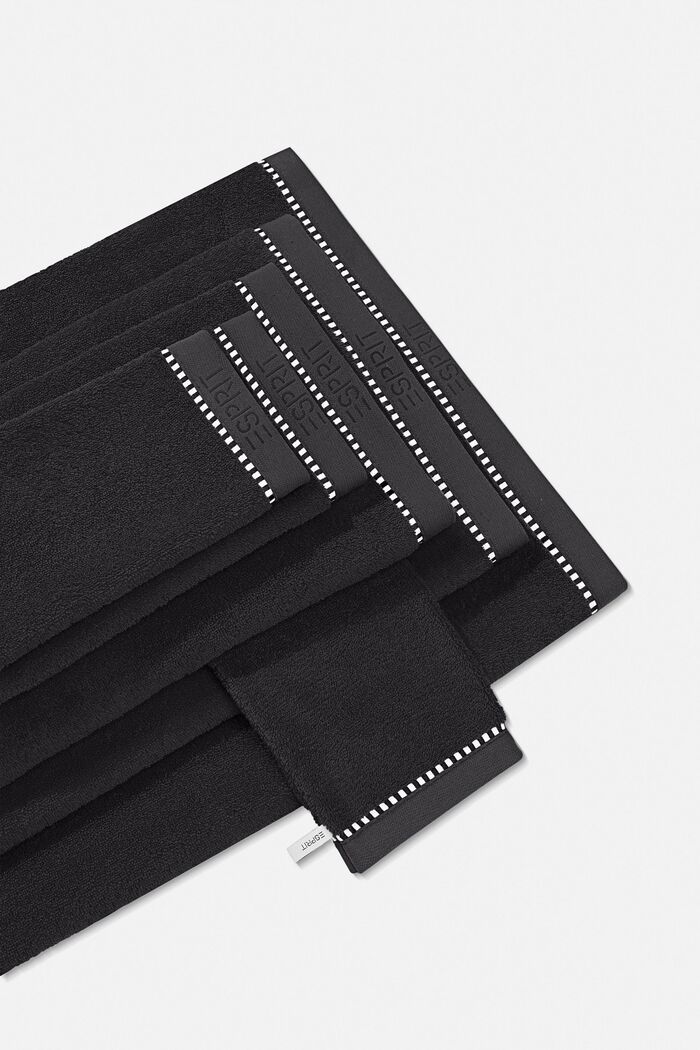 Z TENCELEM™: seria jednokolorowych ręczników z froty, BLACK, detail image number 4