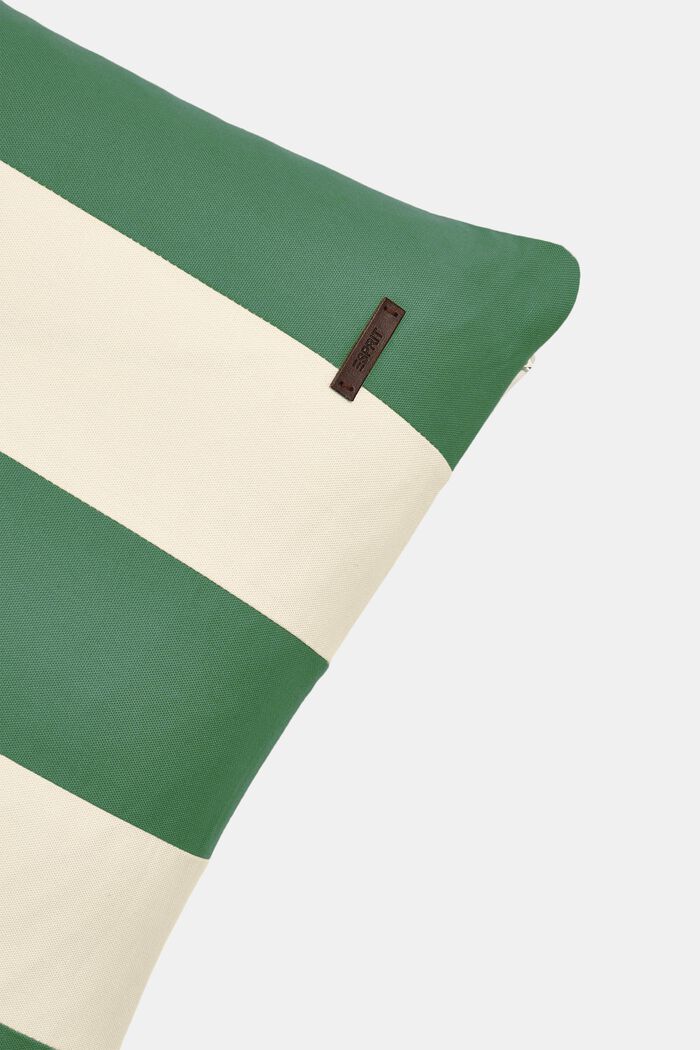 Pasiasta poszewka na poduszkę, 100% bawełny, GREEN, detail image number 1