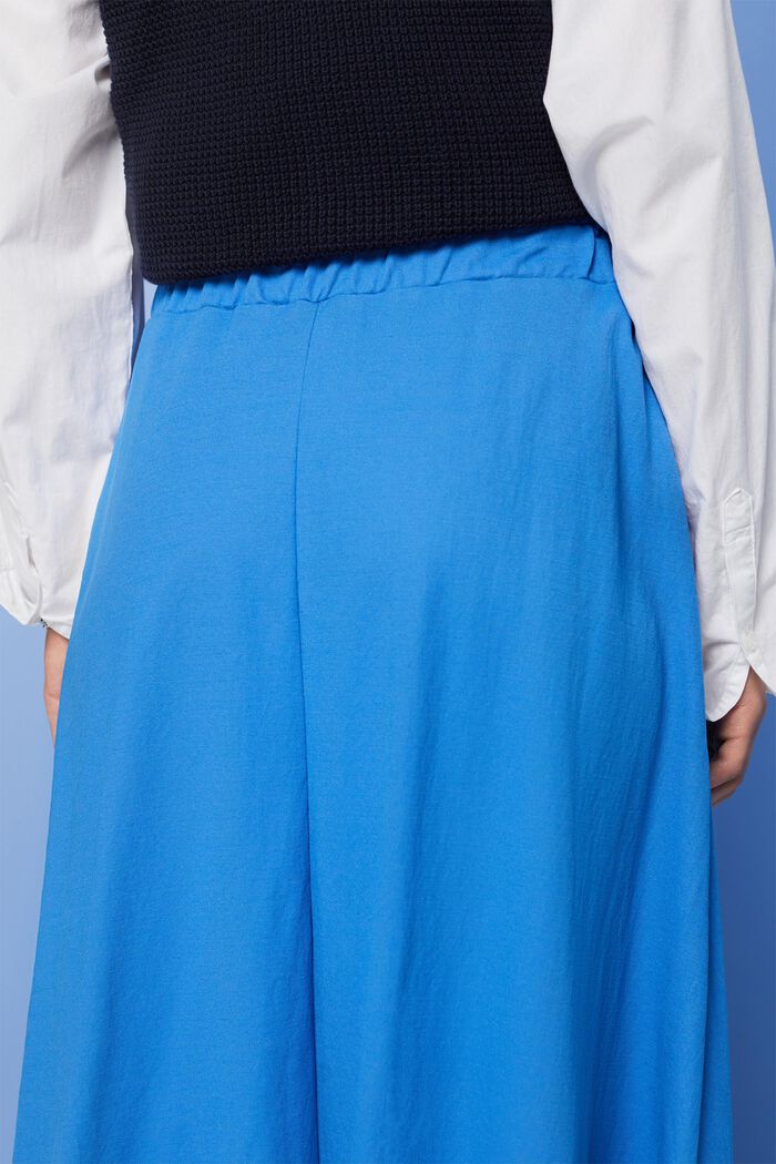 Spódnica midi z elastycznym pasem, BRIGHT BLUE, detail image number 4