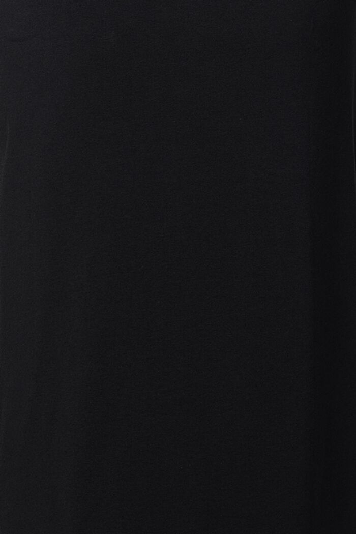 Dżersejowa sukienka z wiązanym paskiem, bawełna organiczna, BLACK INK, detail image number 3