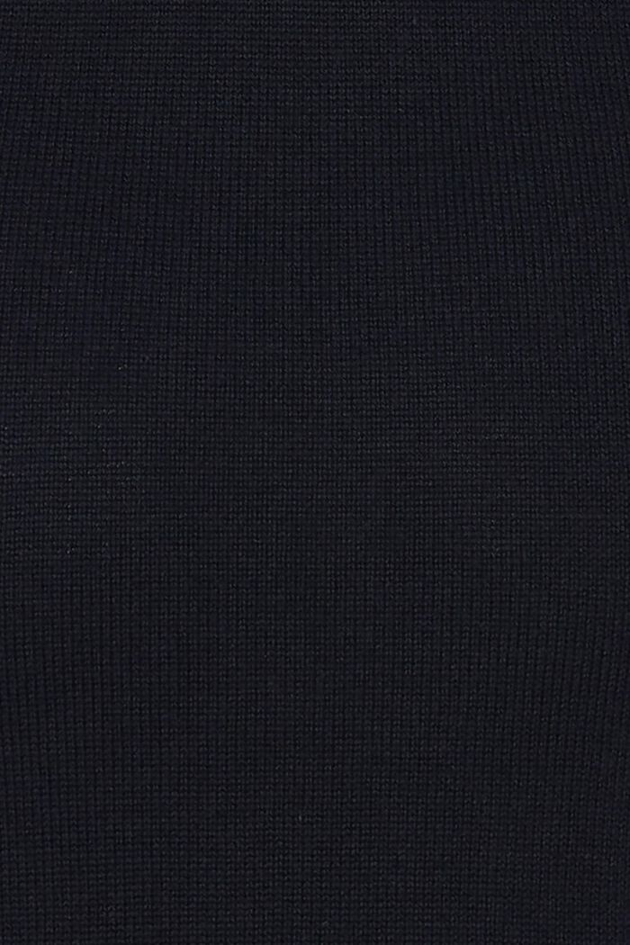 Dzianinowa sukienka midi, bawełna organiczna, NIGHT SKY BLUE, detail image number 5