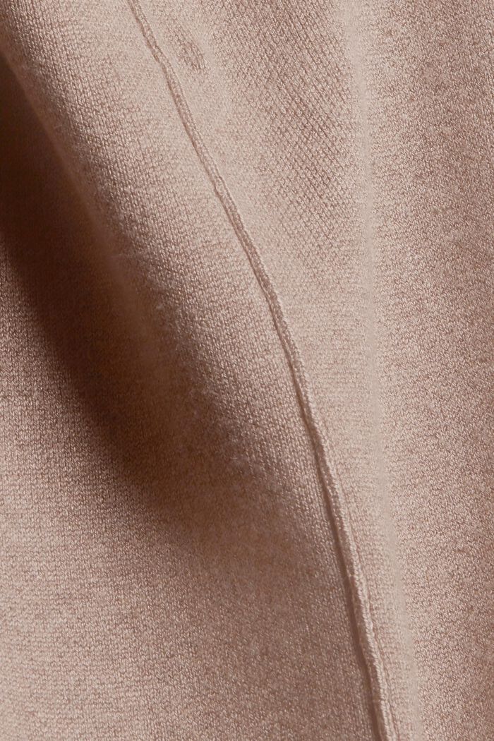 Dzianinowe spodnie z LENZING™ ECOVERO™, LIGHT TAUPE, detail image number 1