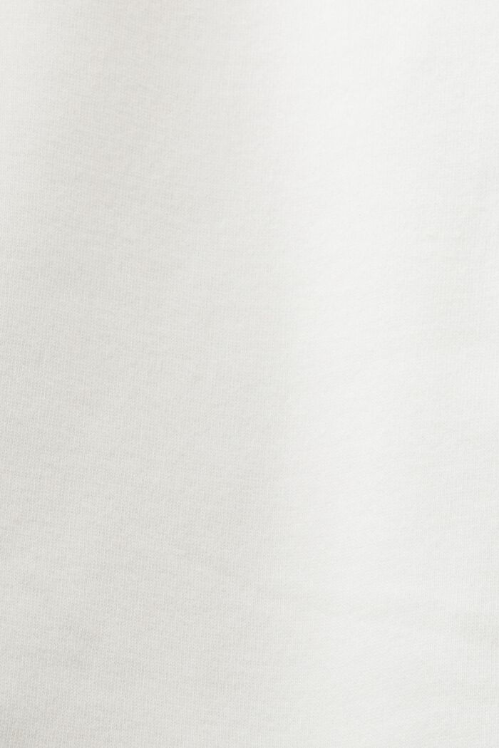 Bluza z haftowanym logo na rękawie, OFF WHITE, detail image number 4