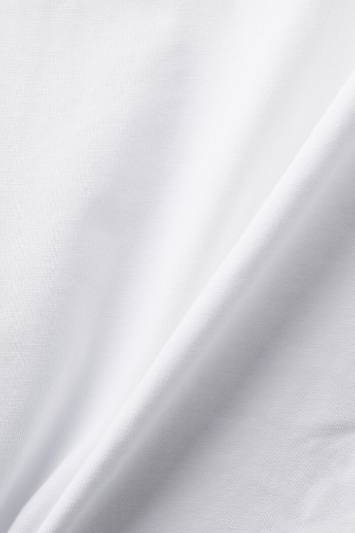 T-shirt z logo i kwiatowym nadrukiem, WHITE, detail image number 5