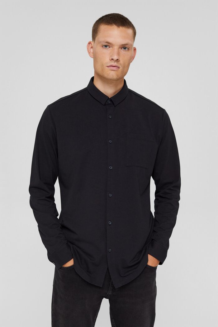 Dżersejowa koszula z technologią COOLMAX®, BLACK, detail image number 0