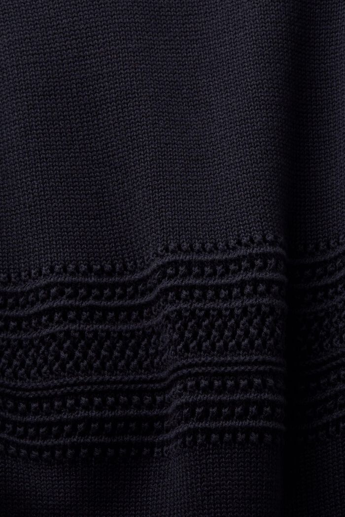 Sweter bez rękawów z siateczki, BLACK, detail image number 5